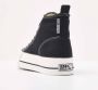 British Knights Kaya Mid Women Zwarte Sneakers Canvas - Thumbnail 9