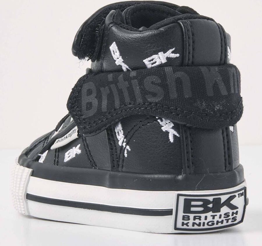 British Knights ROCO Baby jongetjes sneakers hoog Zwart