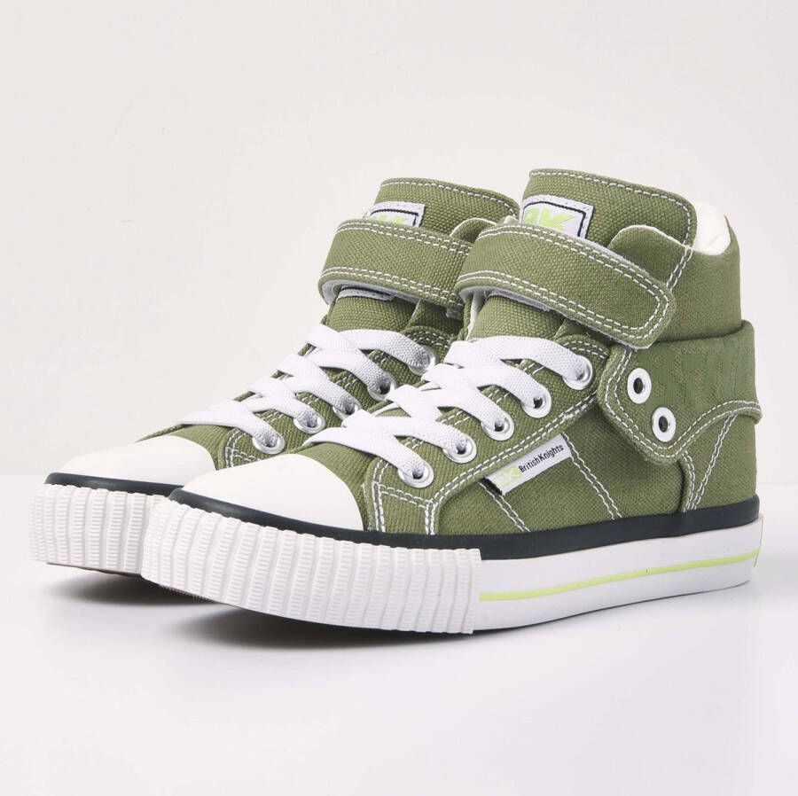 British Knights ROCO Jongetjes sneakers hoog Olijf groen