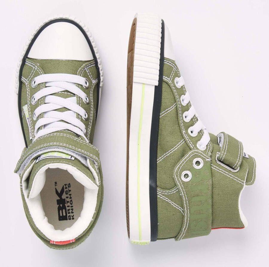 British Knights ROCO Jongetjes sneakers hoog Olijf groen