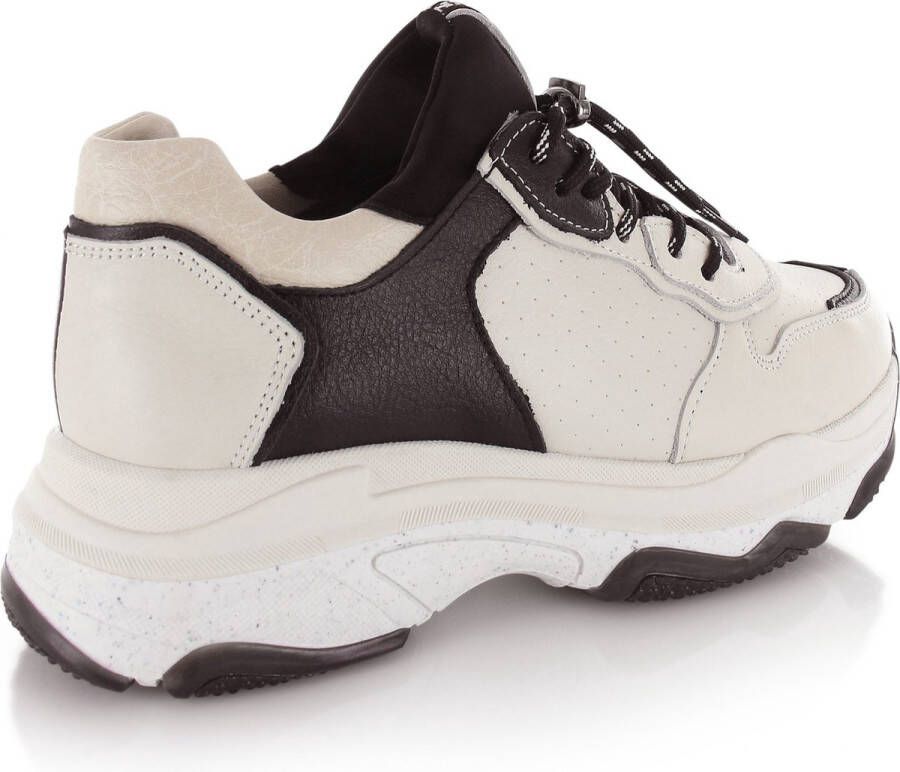 Bronx Baisley Sneakers Zwart Ecru Dames