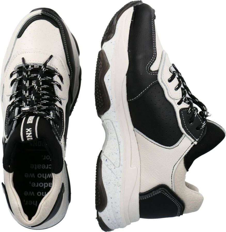 Bronx Baisley Sneakers Zwart Ecru Dames