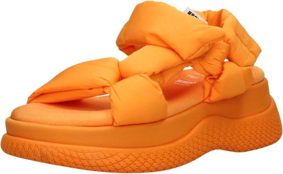 Bronx Bru-Te Sandalen Plat oranje