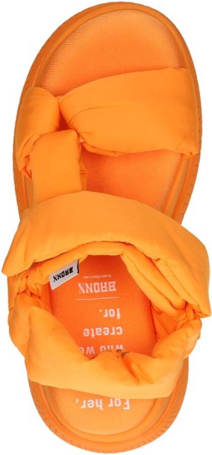 Bronx Bru-Te Sandalen Plat Oranje