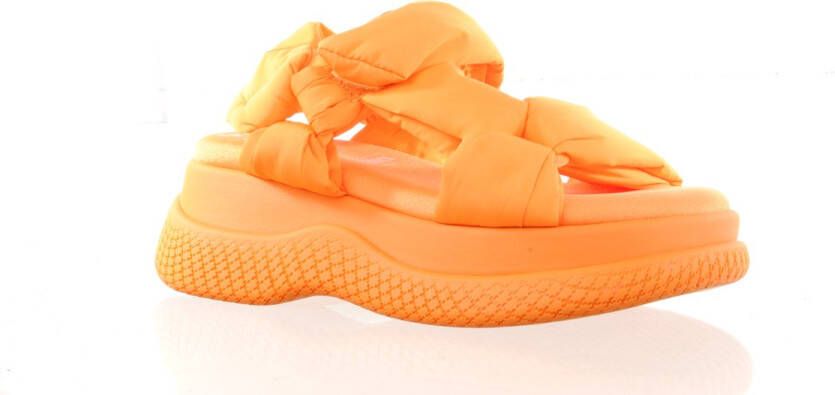 Bronx Bru-Te Sandalen Plat Oranje