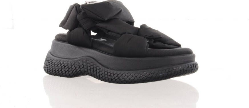 Bronx Bru-Te Sandalen Plat zwart