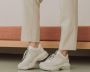 Bronx Baisley leren chunky sneakers off white - Thumbnail 14