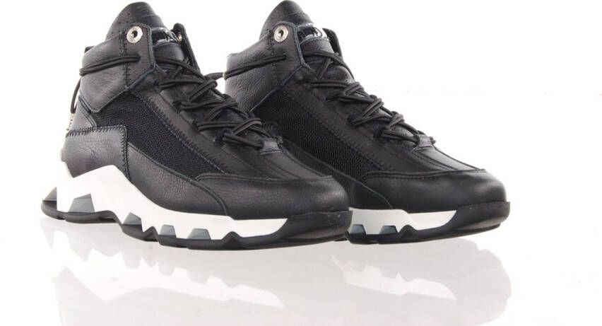 Bronx Epic 47410 Hoge sneakers Leren Sneaker Dames Zwart - Foto 14
