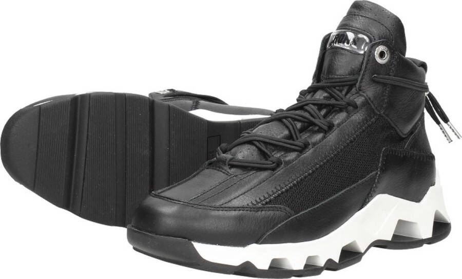 Bronx Epic 47410 Hoge sneakers Leren Sneaker Dames Zwart - Foto 4
