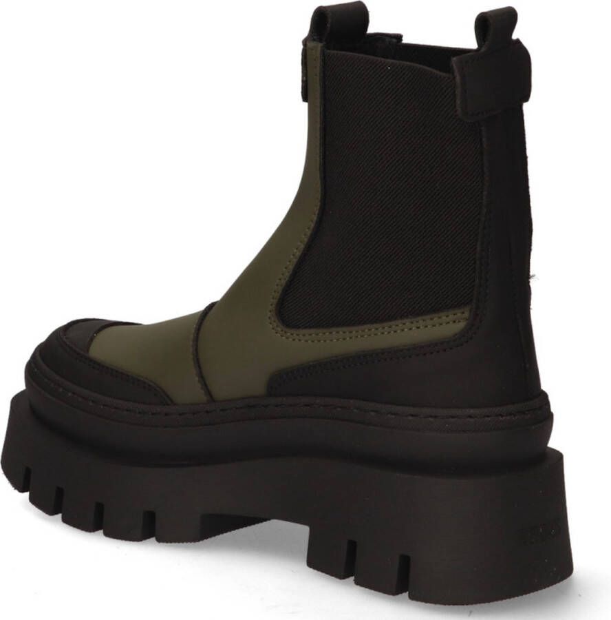 Bronx Evi-ann 47427 Enkelboots Enkellaarsjes Dames Groen