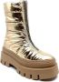 Bronx Evi-ann Front Zip 47379 Enkelboots Enkellaarsjes Dames Goud - Thumbnail 14