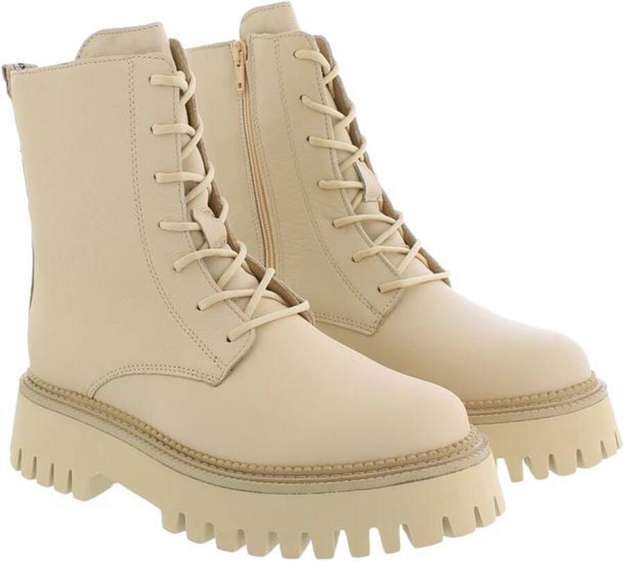 Bronx Groov-y Veterschoenen Hoog beige