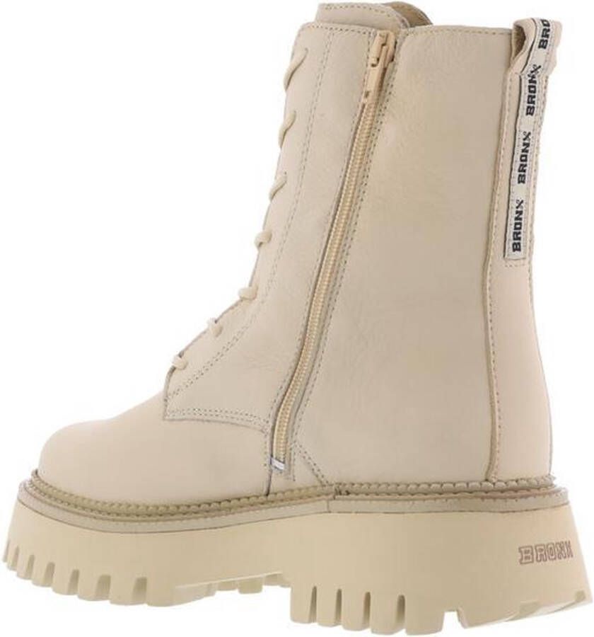 Bronx Groov-y Veterschoenen Hoog beige