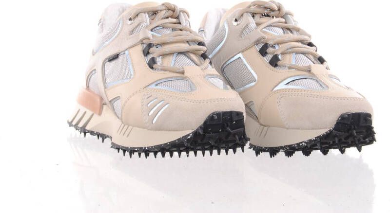 Bronx Ha-cker 66430 Lage sneakers Leren Sneaker Dames Beige