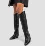 Bronx New-Americana-Low Metal Toe leren cowboylaarzen slangenprint zwart - Thumbnail 7