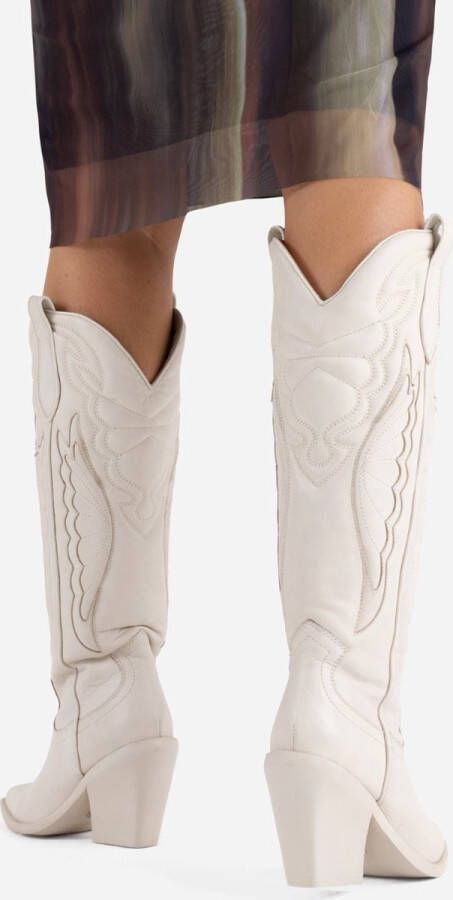 Bronx New-kole 14177 Cowboylaarzen Western Laarzen Dames Wit