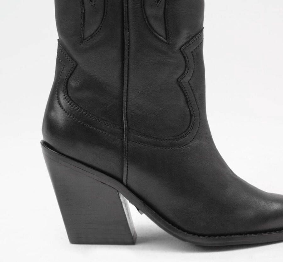 Bronx New-kole 14177 Cowboylaarzen Western Laarzen Dames Zwart