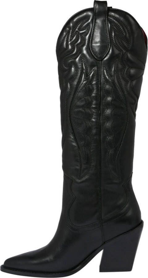 Bronx New-kole 14177 Cowboylaarzen Western Laarzen Dames Zwart
