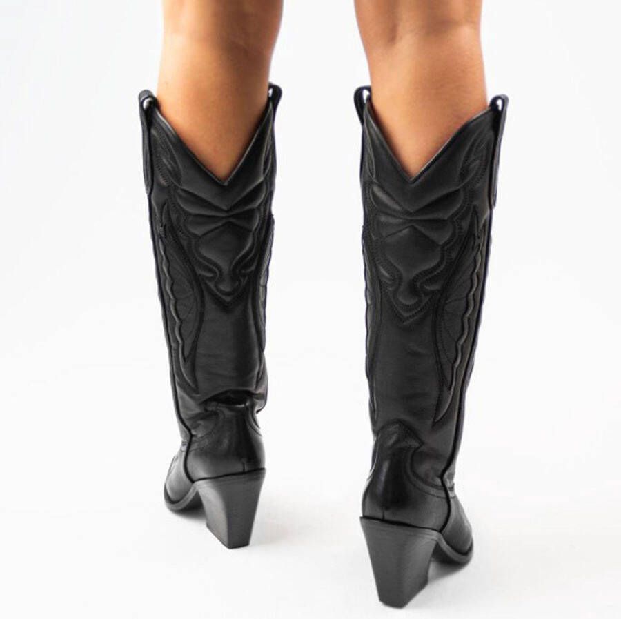 Bronx New-kole 14177 Cowboylaarzen Western Laarzen Dames Zwart