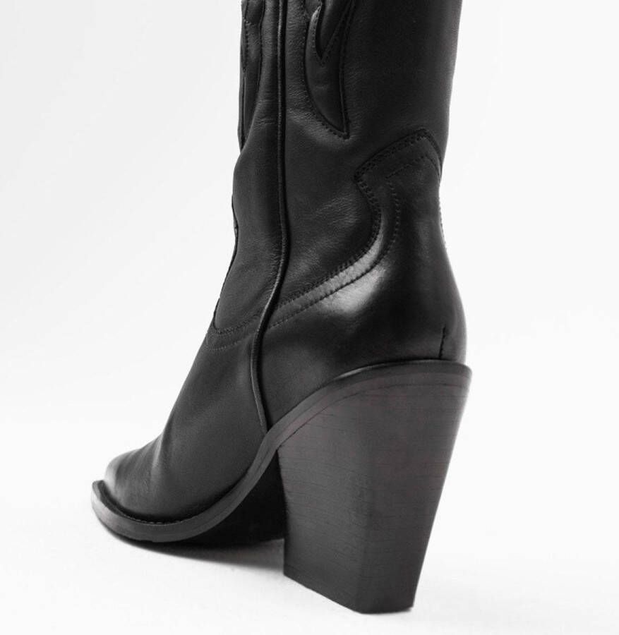 Bronx New-kole 14177 Cowboylaarzen Western Laarzen Dames Zwart
