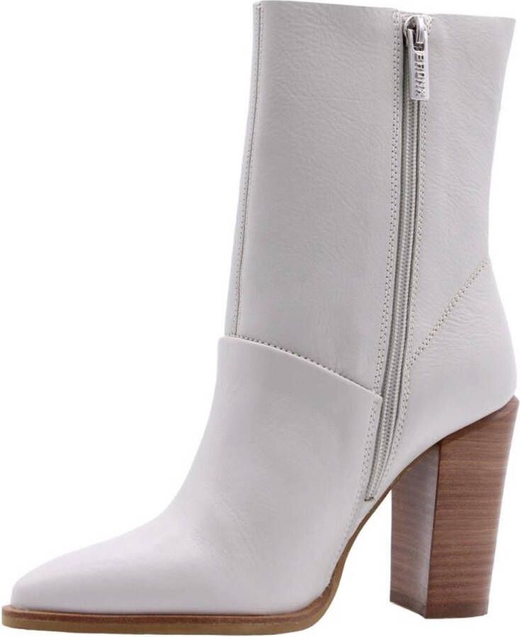 Bronx Next Americana 34263 Enkellaarsjes Enkelboots met rits Dames Beige