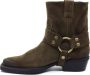 Bronx Moss Brushed Suede Boots met carre neus - Thumbnail 12