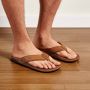 Bruin Tinten Olukai Tuahine Slippers Heren Bruin - Thumbnail 9