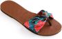 Bruin Tinten You Saint Tropez Teenslippers Zomer slippers Dames Bruin - Thumbnail 11