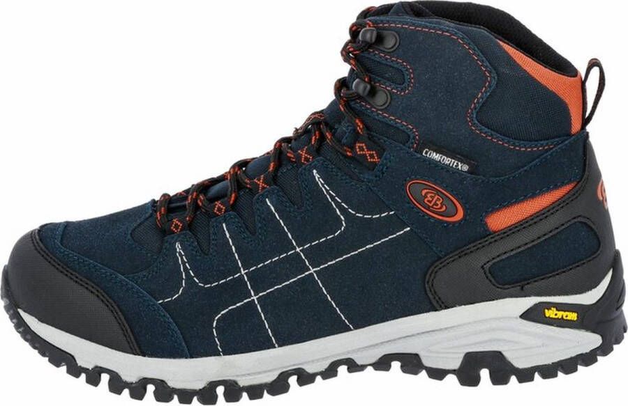 Brütting wandelschoenen Mount Shasta High Marine Blauw met Oranje