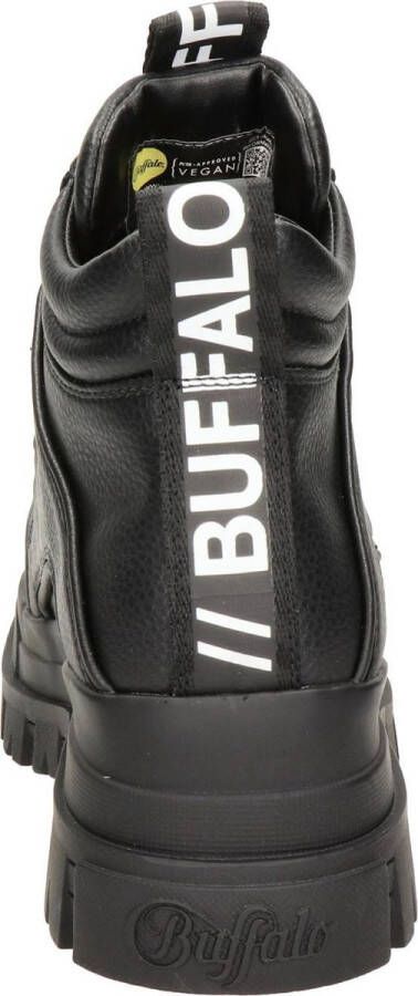 Buffalo dames veterboot. Zwart