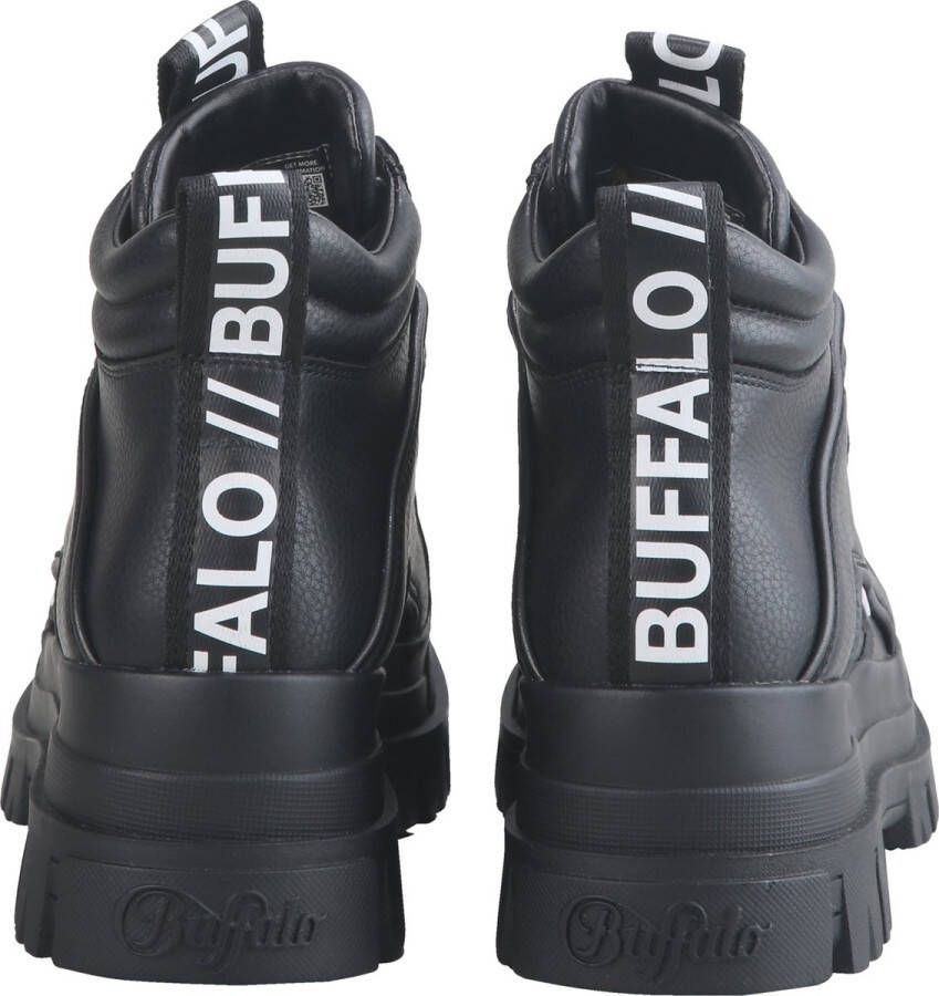 Buffalo dames veterboot. Zwart