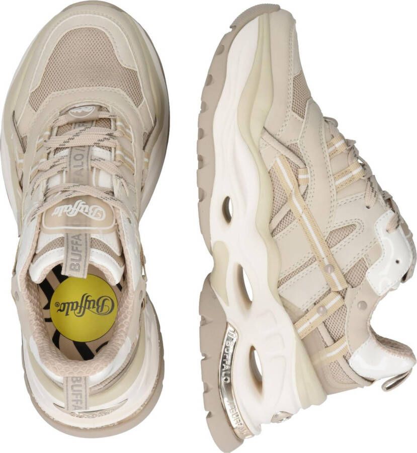 Buffalo Triplet Hollow Sneakers Laag Beige