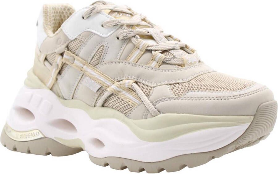 Buffalo Triplet Hollow Sneakers Laag Beige
