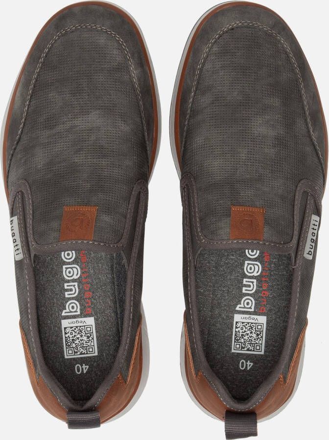 Bugatti Artic Instappers grijs Textiel Heren