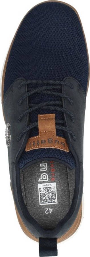 Bugatti Artic Sneakers blauw Textiel