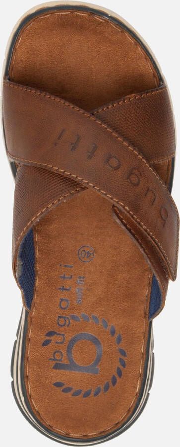 Bugatti Dario slippers cognac Heren