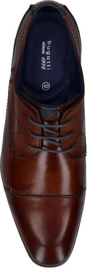 Bugatti Heren Veterschoenen Cognac