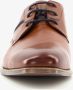 Bugatti leren heren veterschoenen Cognac - Thumbnail 5