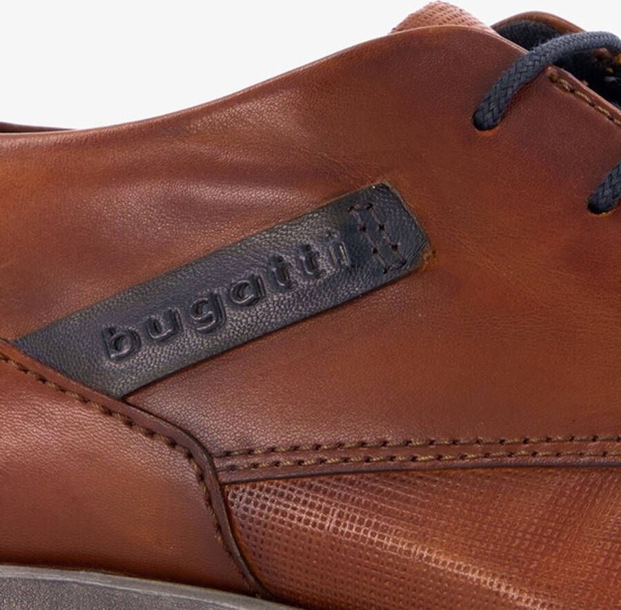 Bugatti leren heren veterschoenen Cognac Echt leer - Foto 7