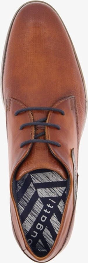 Bugatti leren heren veterschoenen Cognac Echt leer - Foto 6