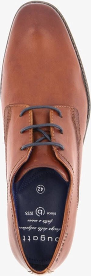 Bugatti Malco leren heren veterschoenen bruin