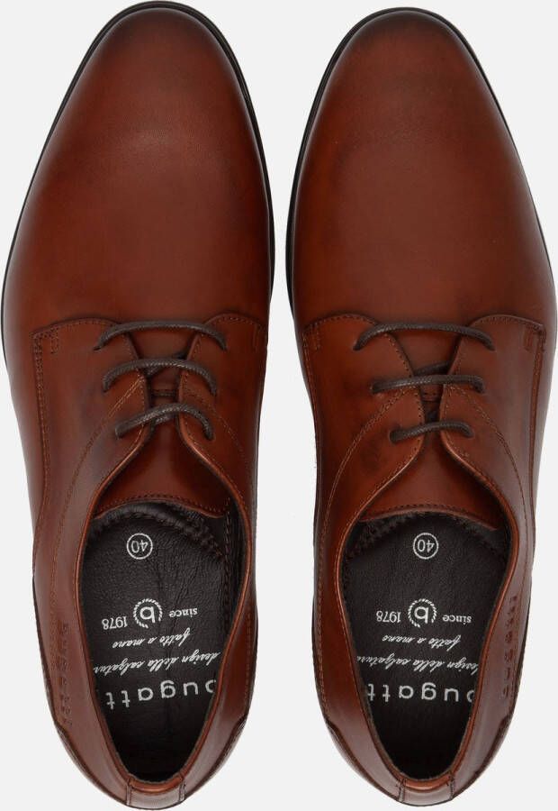 Bugatti Mevit Veterschoenen cognac Leer Heren - Foto 5