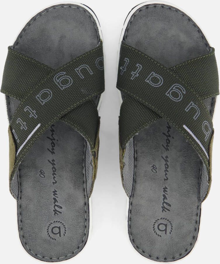 Bugatti Sani Slippers groen Textiel