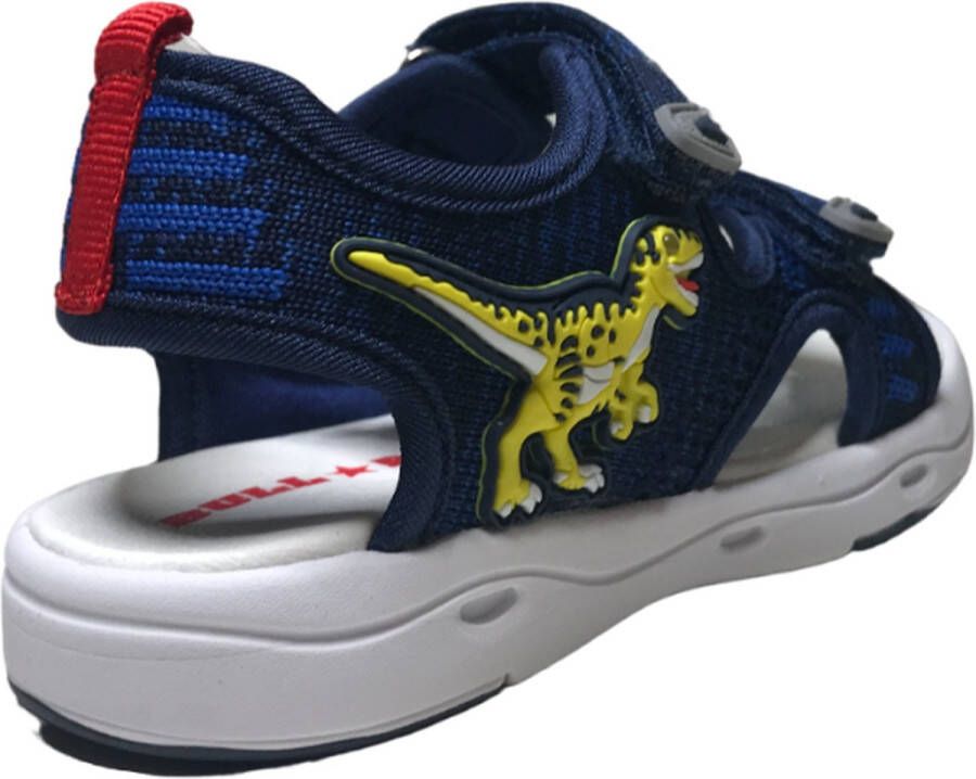 Bull Boys BBCL2105 velcro's LED lampje dino sandalen navy - Foto 6