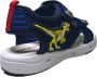 Bull Boys BBCL2105 velcro's LED lampje dino sandalen navy - Thumbnail 6