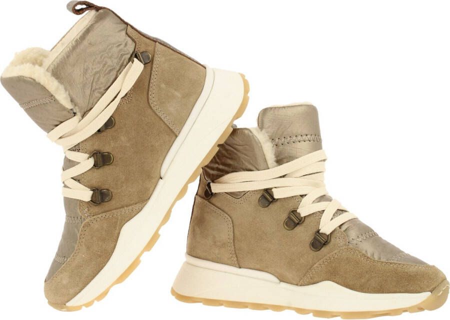 Bullboxer Aex503 Enkelboots Enkellaarsjes Meisjes Kids Beige
