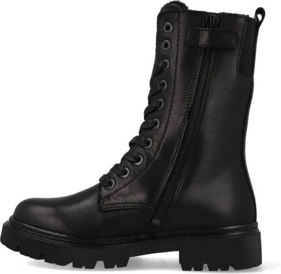 Bullboxer Ajs503 Veterboots Laarzen Met Veters Meisjes Zwart