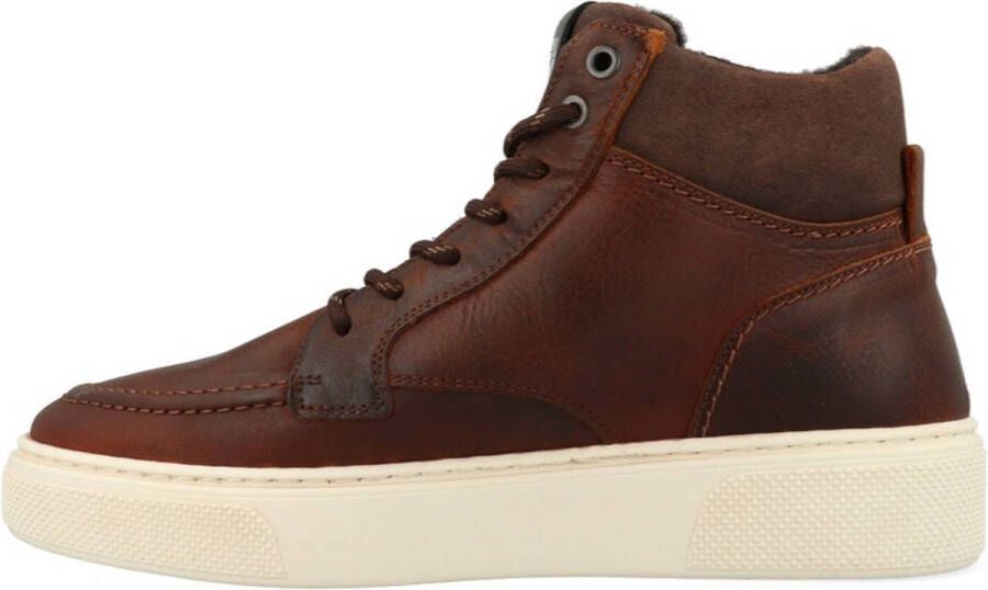 Bullboxer Halfhoge veterschoen Cognac Leer