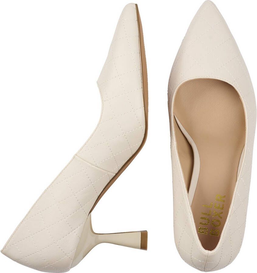 Bullboxer Heel Pump Female Offwhite Pumps