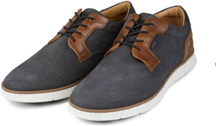 Bullboxer Lace-Up Male Black Veterschoenen